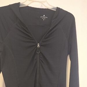 Athleta Charcoal Hooded Jacket